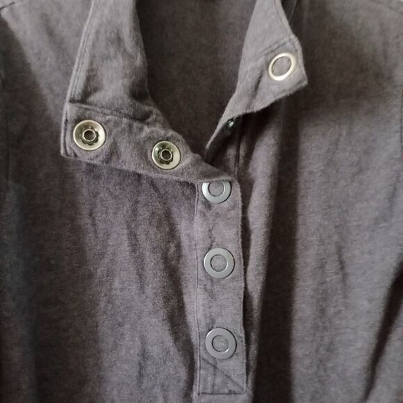 Merrell Women's Small Pullover 1/4 Snap Blue Gray Outdoor Hiking Activewear - Picture 2 of 6